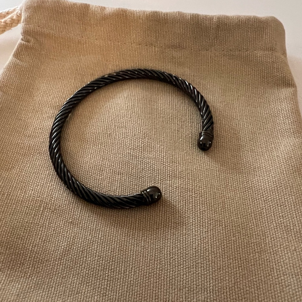 Lot Of 3 NWOT Black Stainless Steel IP Bracelets From Nordstrom - Picture 9 of 9